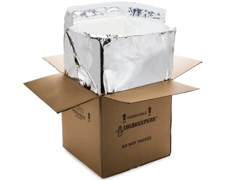 Insulated Shipper Liner Koldtogo Extreme Fits 10 X 10 X 10 Inch Box For Temperature Sensitive Products