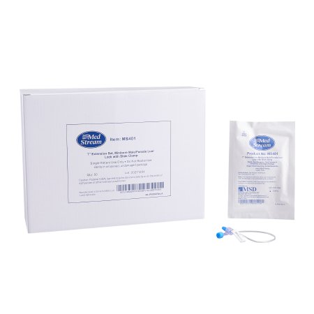 IV Extension Set McKesson Micro Bore 7 Inch Tubing Without Filter