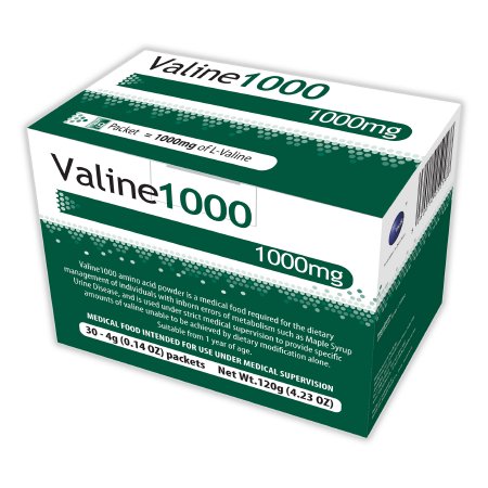 Oral Supplement Valine 1000™ Unflavored Powder 4 Gram Individual Packet