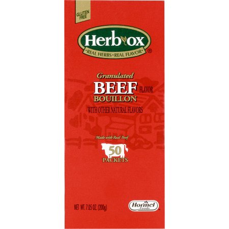 Instant Broth Herb-Ox® Beef Flavor Bouillon Flavor Liquid 7.5 oz. Individual Packet