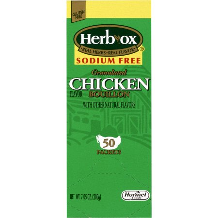 Instant Broth Herb-Ox® Sodium Free Chicken Flavor Liquid 8 oz. Individual Packet