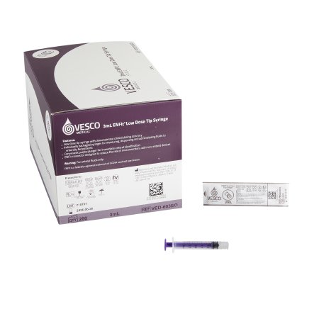 Enteral / Oral Syringe Vesco® 3 mL Enfit Tip Without Safety
