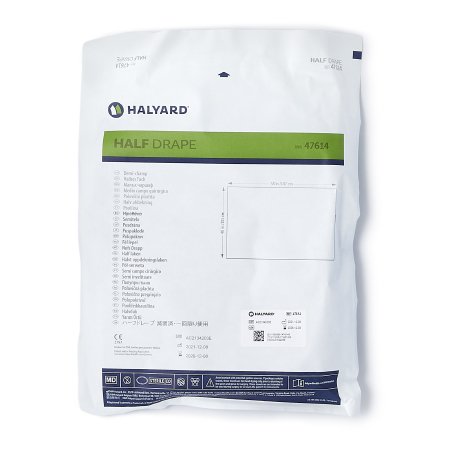 General Purpose Drape Half Drape 40 W X 58 L Inch Sterile