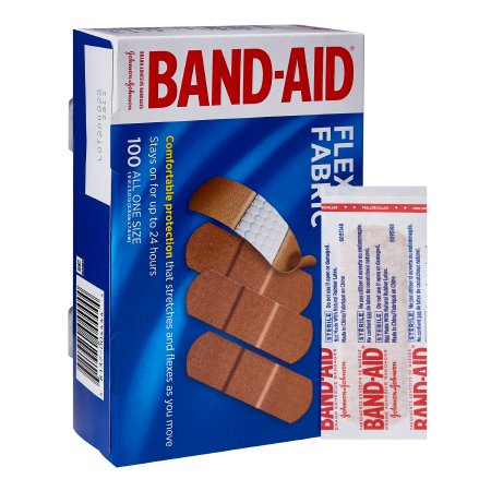Adhesive Strip Band-Aid® 1 X 3 Inch Fabric Rectangle Tan Sterile