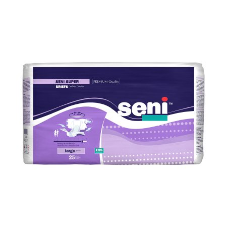 Unisex Adult Incontinence Brief Seni® Super Large Disposable Heavy Absorbency