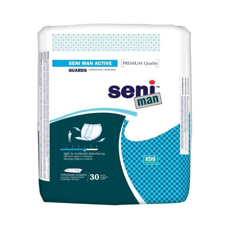 Incontinence Liner Seni® Man Active 11.2 Inch Length Moderate Absorbency Superabsorbant Core One Size Fits Most