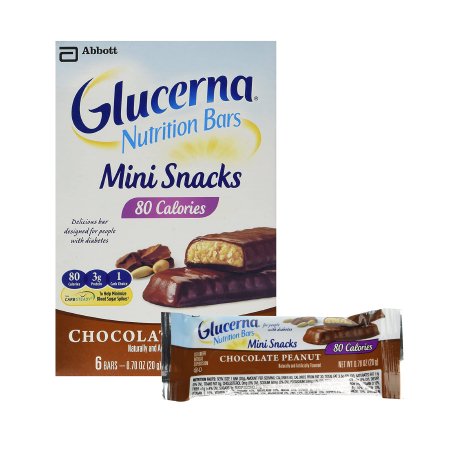 Nutrition Bar Glucerna® Mini Treats Chocolate Peanut Flavor Bar 0.70 oz. Individual Packet