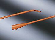 Urethral Catheter Bard® Coude Tip Red Rubber 18 Fr. 16 Inch