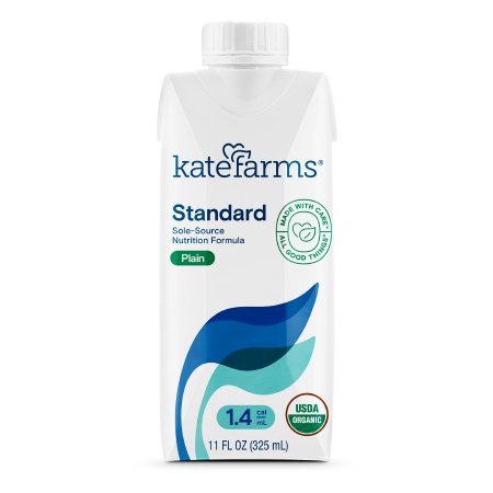 Oral Supplement Kate Farms Standard 1.4 Plain Flavor Liquid 11 oz. Carton