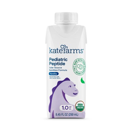 Pediatric Oral Supplement Kate Farms Pediatric Peptide 1.0 8.45 oz. Carton Liquid Organic Hydrolyzed Pea Protein