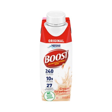 Oral Supplement Boost® Original Creamy Strawberry Flavor Liquid 8 oz. Carton