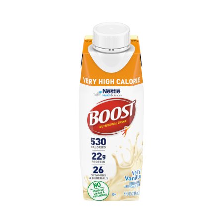 Oral Supplement Boost® Very High Calorie Very Vanilla Flavor Liquid 8 oz. Reclosable Carton