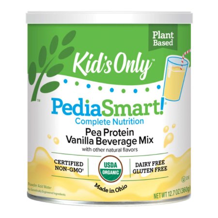 Pediatric Oral Supplement PediaSmart® Organic Pea Protein 12.7 oz. Canister Powder Organic