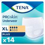 Unisex Adult Absorbent Underwear TENA® ProSkin™ Plus Pull On with Tear Away Seams X-Large Disposable Moderate Absorbency