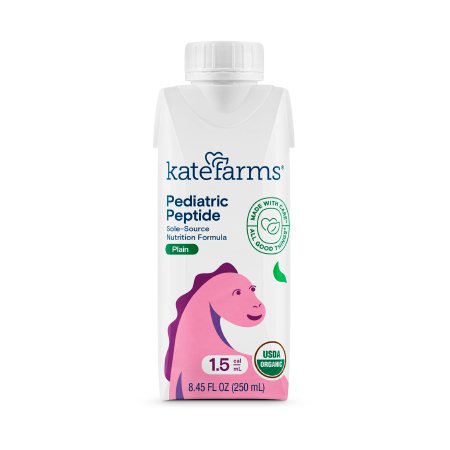 Pediatric Oral Supplement Kate Farms Pediatric Peptide 1.5 8.45 oz. Carton Liquid Organic Hydrolyzed Pea Protein