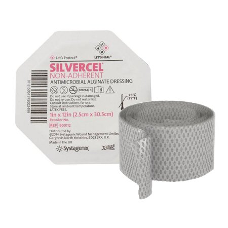 Silver Alginate Dressing Silvercel™ Non-Adherent 1 X 12 Inch Rope Sterile