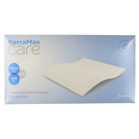 Super Absorbent Dressing KerraMax Care® 4 X 9 Inch Rectangle