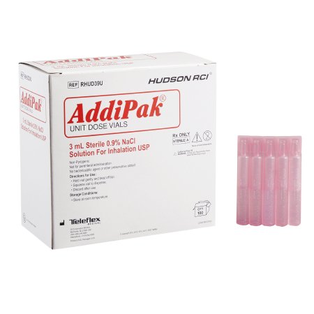 Addipak® Respiratory Therapy Solution Sodium Chloride, Preservative Free 0.9% Solution Unit Dose Vial 3 mL