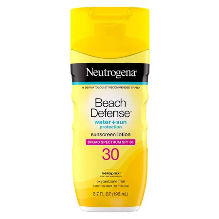 Sunscreen Neutrogena® Beach Defense®Water + Sun Protection SPF 30 Lotion 6.7 oz. Bottle