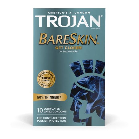 Condom Trojan® Bareskin Lubricated 10 per Box