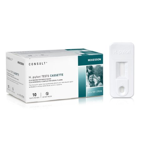 H. Pylori Test Kit McKesson H. Pylori 10 Tests CLIA Waived Sample Dependent