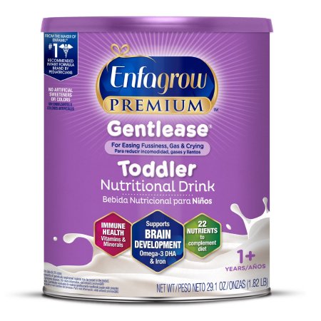 Pediatric Oral Supplement Enfagrow®Premium Gentlease® Toddler 29.1 oz. Can Powder Calories