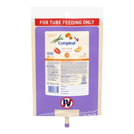 Pediatric Tube Feeding Formula Compleat® Pediatric Peptide 1.5 1000 mL Bag Liquid Real Food Ingredients