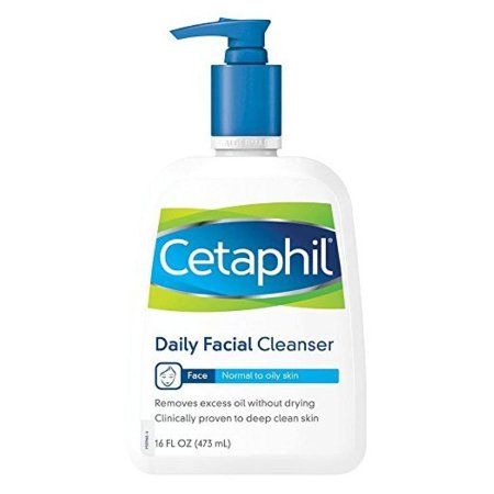 Facial Cleanser Cetaphil® Daily Facial Cleanser Liquid 16 oz. Pump Bottle Unscented