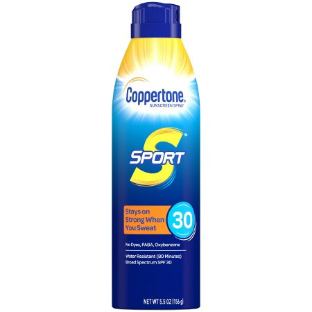 Sunscreen Coppertone® Sport SPF 30 Liquid 5.5 oz. Aerosol Can