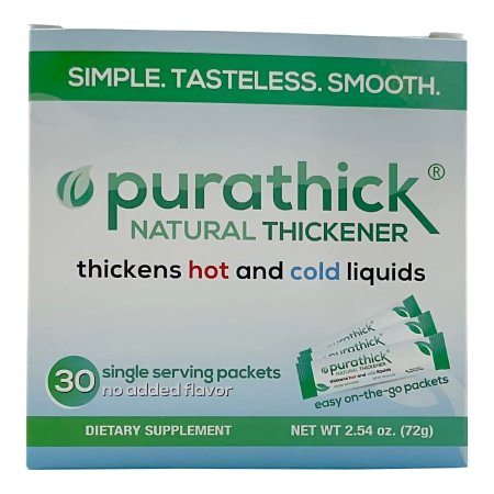 Food and Beverage Thickener purathick™ 2.4 Gram Individual Packet Unflavored Powder IDDSI Level 1 Slightly Thick