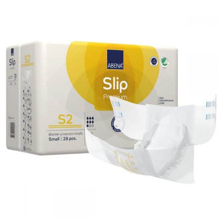 Unisex Adult Incontinence Brief Abena® Slip Premium S2 Small Disposable Heavy Absorbency