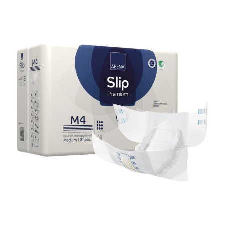 Unisex Adult Incontinence Brief Abena® Slip Premium M4 Medium Disposable Heavy Absorbency