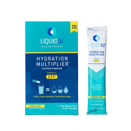Oral Electrolyte Solution Liquid I.V.® Hydration Multiplier® Lemon-Lime Flavor 0.56 oz. Electrolyte