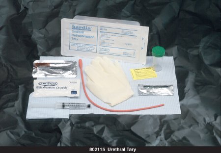 Intermittent Catheter Tray Bardia® Urethral 15 Fr. Without Balloon Uncoated Vinyl