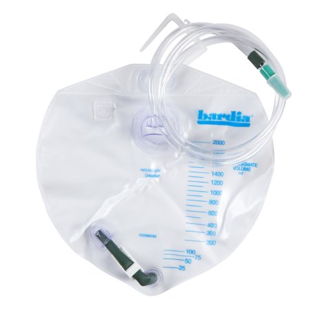 Urinary Drain Bag Bardia® Closed System Anti-Reflux Valve Sterile 2000 mL Vinyl