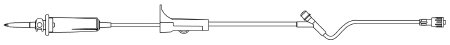 Primary IV Administration Set BBraun™ Gravity 1 Port 15 Drops / mL Drip Rate Without Filter 81 Inch Tubing Solution