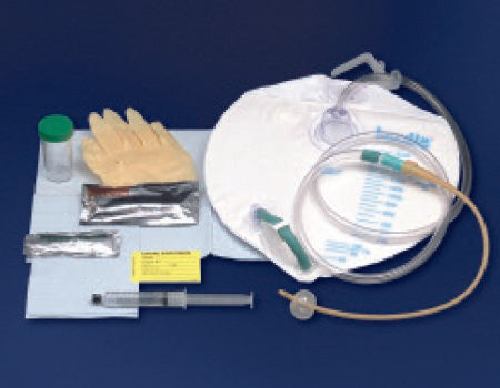 Indwelling Catheter Tray Bardia® Foley 16 Fr. 5 cc Balloon Silicone Elastomer Coated Latex