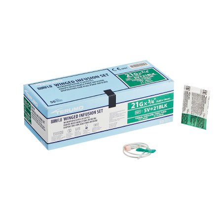 Infusion Set Surflo® 21 Gauge 3/4 Inch 12 Inch Tubing Without Port