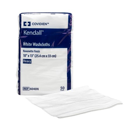 Washcloth Excilon™ 10 X 13 Inch White Disposable