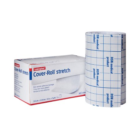 Dressing Retention Tape with Liner Cover-Roll® Stretch White 4 Inch X 2 Yard Nonwoven Polyester NonSterile