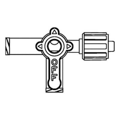 Stopcock 4 Way Sterile Lipid Resistant