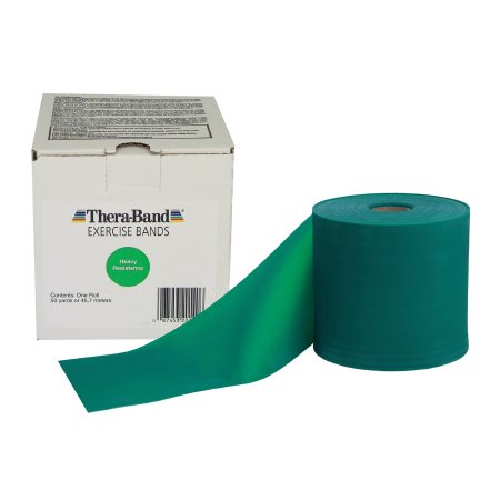 Exercise Resistance Band TheraBand® Green 6 Inch X 50 Yard Heavy Resistance
