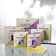 Hydrocolloid Dressing Exuderm® Satin 4 X 4 Inch Square