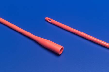 Urethral Catheter Dover™ Straight Tip Hydrophilic Coated Red Rubber 12 Fr. 14 Inch
