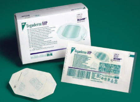 Transparent Film Dressing 3M™ Tegaderm™ HP 4 X 4-3/4 Inch Frame Style Delivery Rectangle Sterile