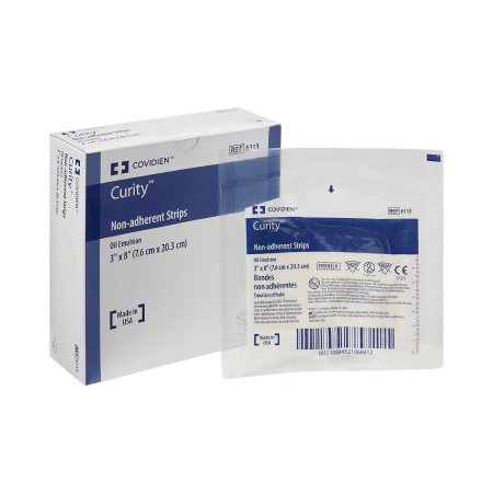 Oil Emulsion Impregnated Dressing Curity™ Rectangle 3 X 8 Inch Sterile