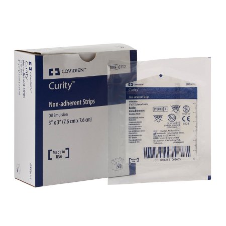 Oil Emulsion Impregnated Dressing Curity™ Square 3 X 3 Inch Sterile
