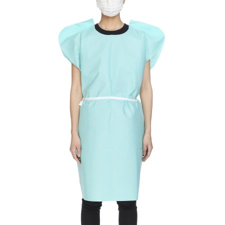 Patient Exam Gown McKesson One Size Fits Most Teal Disposable