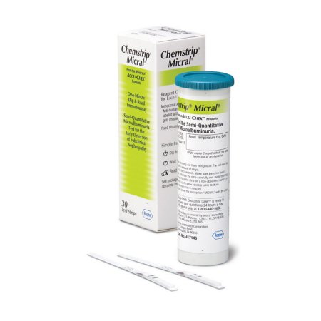 General Chemistry Reagent Chemstrip® Renal Albumin For Visual Read 30 per Bottle