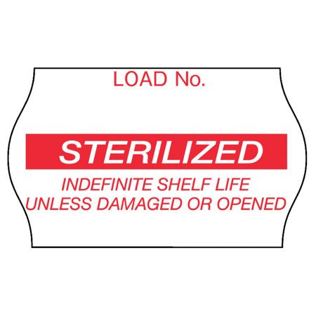 Pre-Printed Label Comply™ Laboratory Use Red Label Sterilized Red Sterilization Label 5/8 X 1-1/8 Inch
